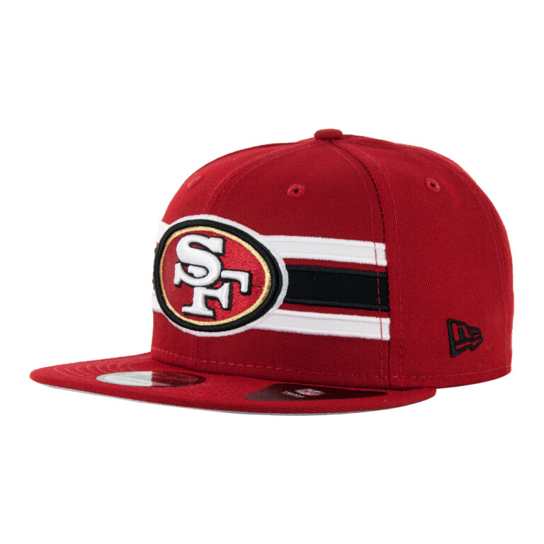 New Era 9Fifty Strike San Francisco 49ers Snapback Hat Red Front Right New Era 9Fifty Strike San Francisco 49ers Snapback Hat Red Front Right
