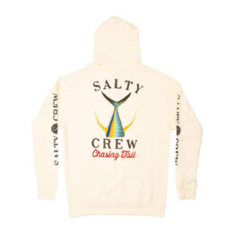 Salty Crew Tailed Hooded Fleece Sweatshirt Ivory Rear