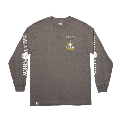 Salty Crew Tailed Long Sleeve T-Shirt Charcoal Front