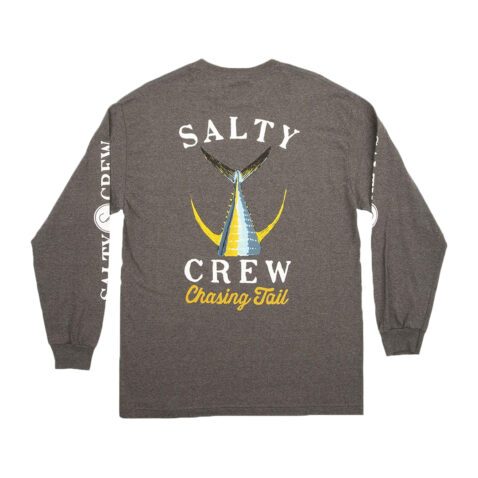 Salty Crew Tailed Long Sleeve T-Shirt Charcoal Rear