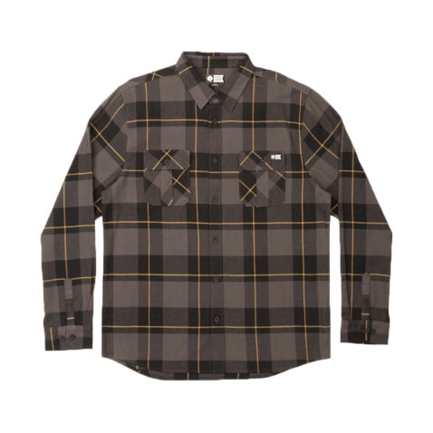 Salty Crew Traverse Long Sleeve Flannel Stealth Front