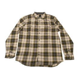 Vans Sycamore Flannel Shirt Oatmeal Avocado Front