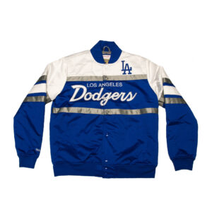 Mitchell & Ness Special Script Los Angeles Dodgers Jacket Royal Blue