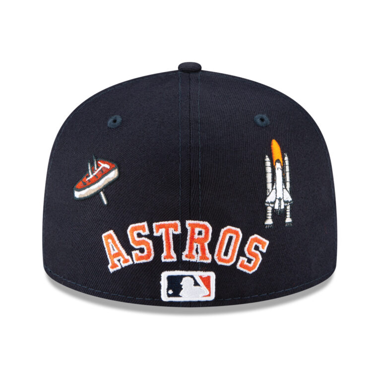 New Era 59FIfty Houston Astros Local Fitted Hat Dark Navy Rear New Era 59FIfty Houston Astros Local Fitted Hat Dark Navy Rear