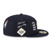 New Era 59FIfty Houston Astros Local Fitted Hat Dark Navy Side 2