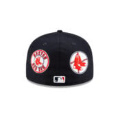 New Era 59Fifty Boston Red Sox Patch Pride Fitted Hat Dark Navy Rear