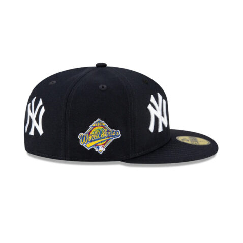 New Era 59Fifty New York Yankees Patch Pride Fitted Hat Dark Navy Right