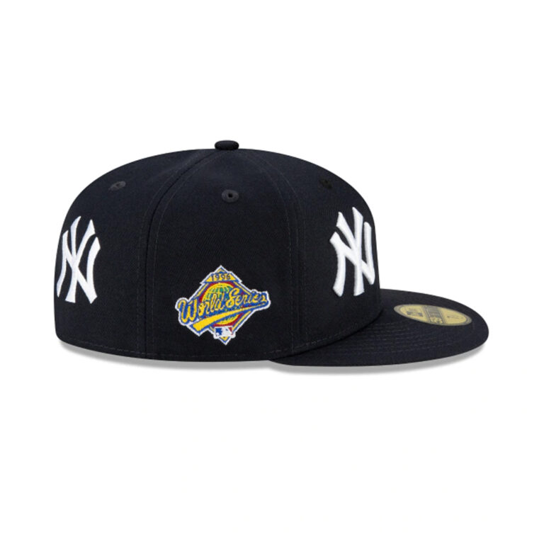 New Era 59Fifty New York Yankees Patch Pride Fitted Hat Dark Navy Right New Era 59Fifty New York Yankees Patch Pride Fitted Hat Dark Navy Right