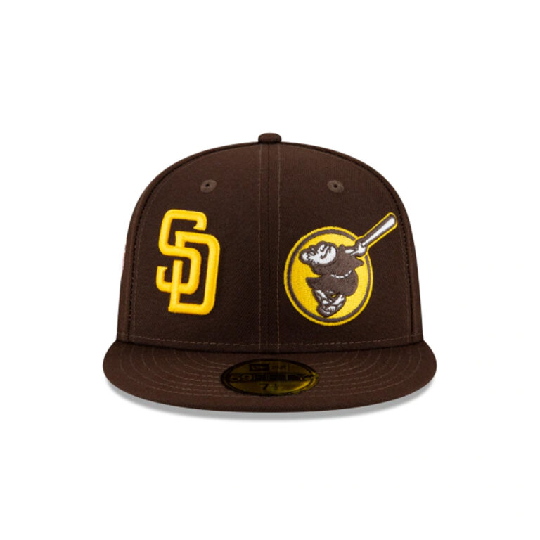 New Era 59Fifty San Diego Padres Patch Pride Fitted Hat Burnt Wood Brown Front New Era 59Fifty San Diego Padres Patch Pride Fitted Hat Burnt Wood Brown Front