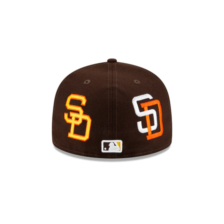New Era 59Fifty San Diego Padres Patch Pride Fitted Hat Burnt Wood Brown Rear New Era 59Fifty San Diego Padres Patch Pride Fitted Hat Burnt Wood Brown Rear