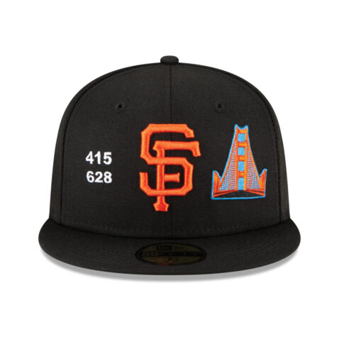 New Era 59Fifty San Francisco Giants Local Fitted Hat Black Front