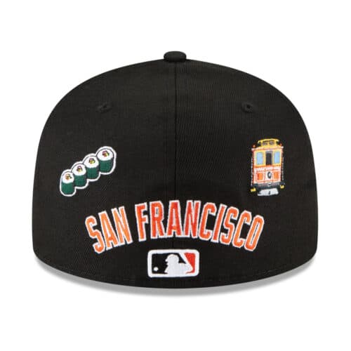 New Era 59Fifty San Francisco Giants Local Fitted Hat Black Rear
