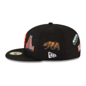 New Era 59Fifty San Francisco Giants Local Fitted Hat Black Side