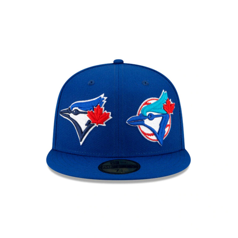 New Era 59Fifty Toronto Blue Jays Patch Pride Fitted Hat Royal Blue Front New Era 59Fifty Toronto Blue Jays Patch Pride Fitted Hat Royal Blue Front