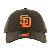 New Era 9Twenty San Deigo Padres 1985 Strapback Hat Brown Orange Front