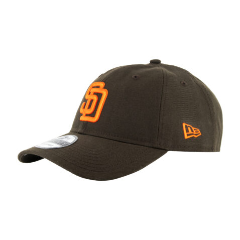 New Era 9Twenty San Deigo Padres 1985 Strapback Hat Brown Orange Front Right