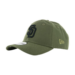 New Era 9Twenty San Diego Padres Strapback Hat New Olive