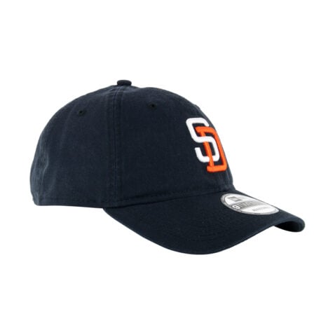 New Era 9Twenty San Diego Padres Gwynn Strapback Hat Dark Navy Front Left