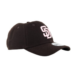 New Era 9Twenty San Diego Padres Strapback Hat Burnt Wood Brown Pink