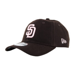 New Era 9Twenty San Diego Padres Strapback Hat Burnt Wood Brown Pink