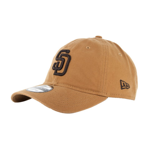 New Era 9Twenty San Diego Padres Strapback Hat Light Bronze Front Right