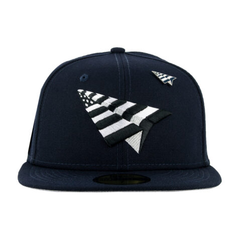 Paper Planes Navy Boy Crown 5950 Fitted Hat Navy Front