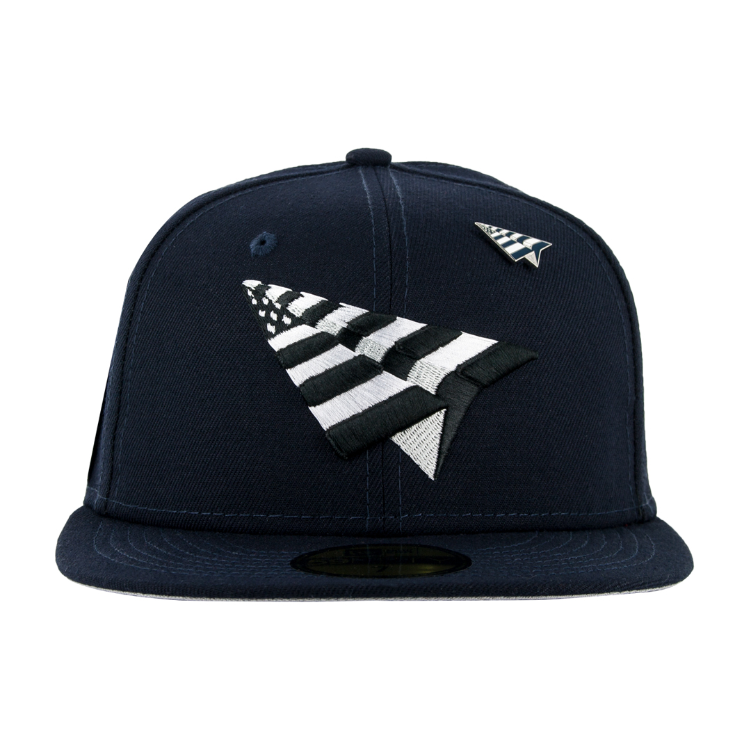 Paper Planes Navy Boy Crown 5950 Fitted Hat Navy - Billion Creation