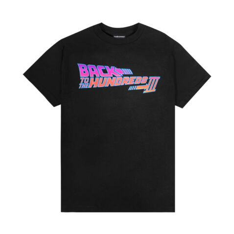 The Hundreds x Back To The Future 3 Logo T-Shirt Black Front