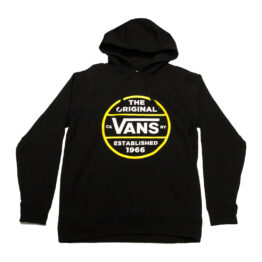 Vans Authentic Original Pull Over Hooded Sweatshirt Black Front