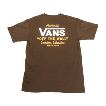 Vans Holder Street Classic Short Sleeve T-Shirt Demitasse Buckhorn Brown Rear