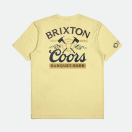 Brixton x Coors Pow Short Sleeve T-Shirt Buff