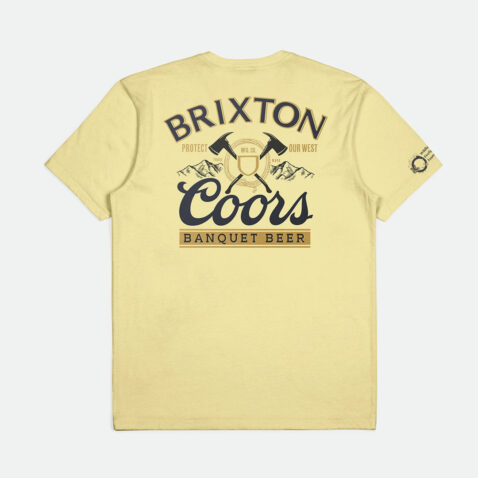 Brixton x Coors Pow Shor Sleeve Tshirt Puff Back