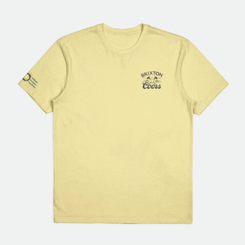Brixton x Coors Pow Shor Sleeve Tshirt Puff Front