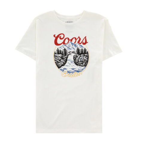 Brixton x Coors Rocky Short Sleeve tshirt Off White Front