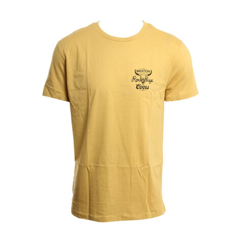 Brixton x Coors Roundup Shor Sleeve T-shirt Buff Front