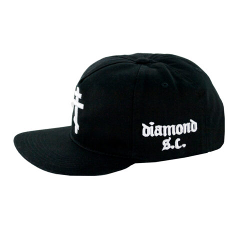 Diamond Sinner Snapback Black Front RIght