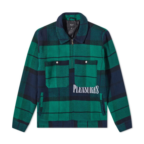 HUF Blackwatch Work Jacket Navy Front