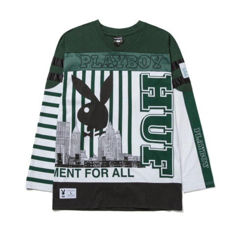HUF x Playboy Football Jersey White Front