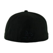 New Era 59Fifty Oakland Athletics Team Fire Fitted Hat Black Rear
