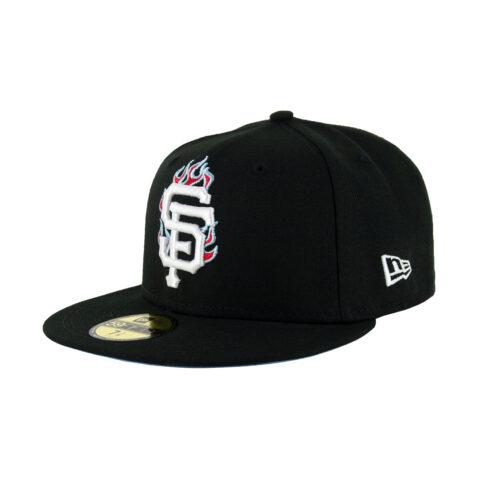 New Era 59Fifty San Francisco Giants Team Fire Fitted Hat Black Front Right