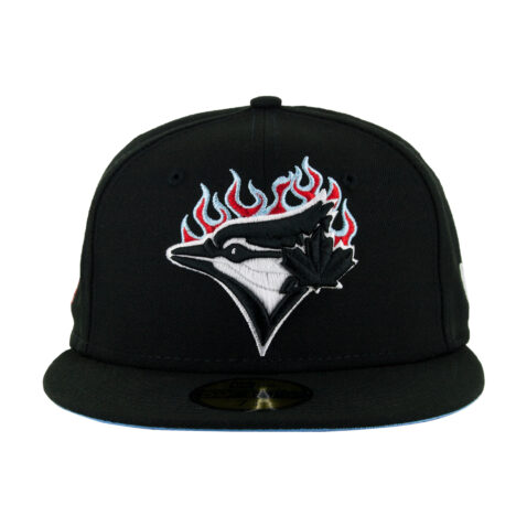 New Era 59Fifty Toronto Blue Jays Team Fire Fitted Hat Black Front