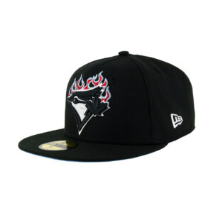 New Era 59Fifty Toronto Blue Jays Team Fire Fitted Hat Black