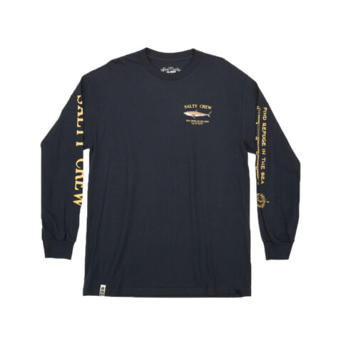 Salty Crew Bruce Long Sleeve T-Shirt Navy Front