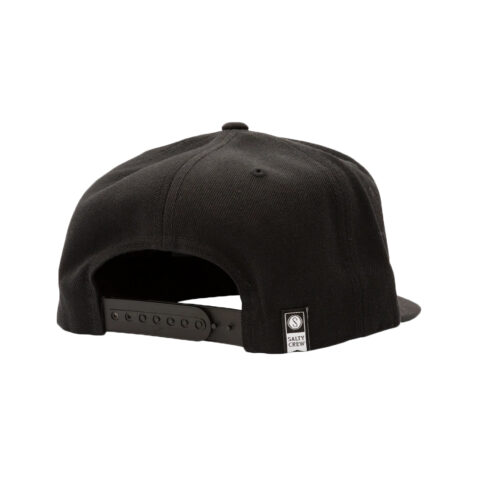 Salty Crew High Tail 5 Panel Hat Black Rear