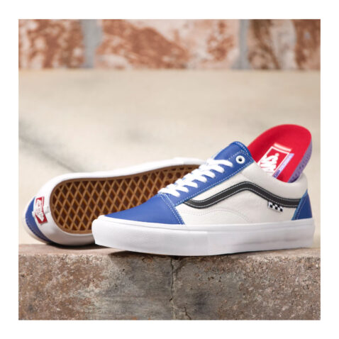 Vans Sport Leather Old Skool True Blue White 1