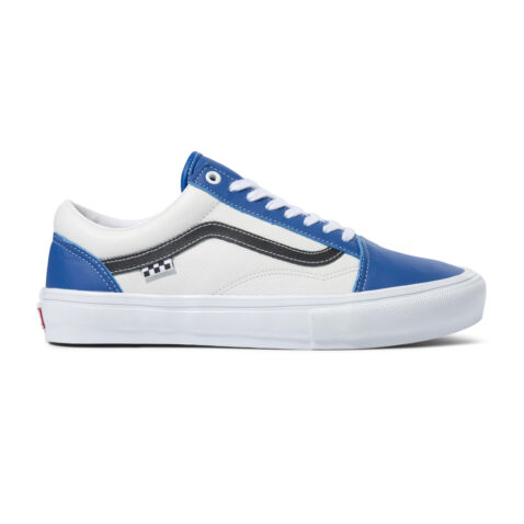 Vans Sport Leather Old Skool True Blue White 3