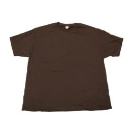 Plain Short Sleeve T-Shirt Dark Chocolate Brown