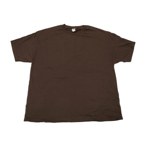 Plain Short Sleeve T-Shirt Dark Chocolate Brown - Billion Creation