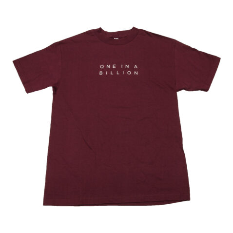 Billion Creation One In A Billion T-Shirt Burgundy Front