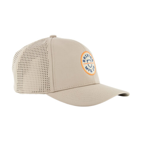 Brixton Crest X MP Snapback Hat Safari Front Left